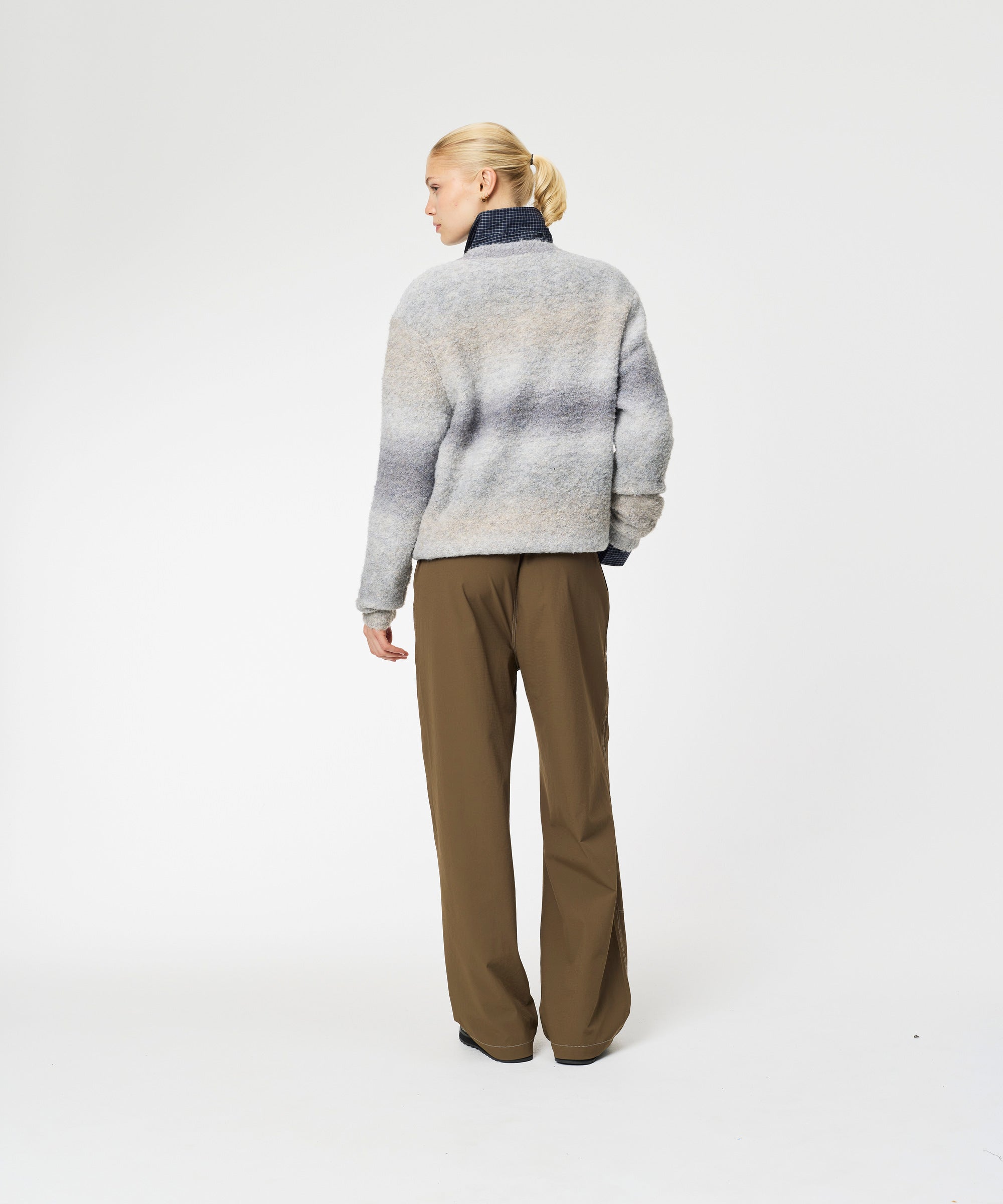 ARKK Apparel Knit Crew | Beige Grey Knit Crew